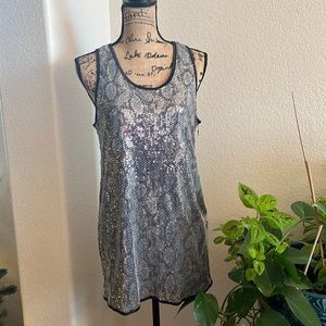 Sace Dress Excellent Condition no rips no tears sequences snake.